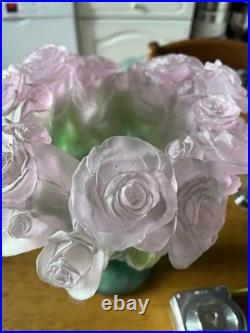 Daum Grand Vase Roses