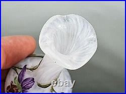 Daum Nancy Précieux Petit Vase Ophrys Abeille &Toiles d'Araignées ART NOUVEAU