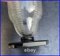 Daum Nancy Vase Verre Grave Art Deco 1930 Moderniste Glass Modernist