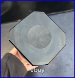 Daum Nancy Vase Verre Grave Art Deco 1930 Moderniste Glass Modernist