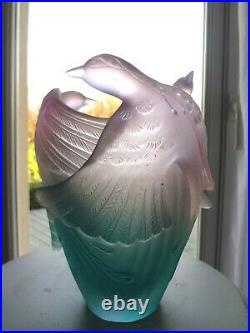 Daum Vase Oiseau De Paradis Neuf Dans Son Coffret