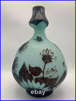DeVez (Camille Trutie de Varreux) Vase With Flowers And Butterflies