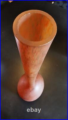 Delatte Grand Vase 63 cm Delatte Nancy Art Nouveau Art Deco 1900 Pas Daum