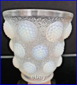 Deux Tres Beaux Vases Signe Verlys Les Cabochons Vers 1920 Blanc Et Marron Deux Tres Beaux Vases Signe Verlys Les Cabochons Vers 1920 Blanc Et Marron