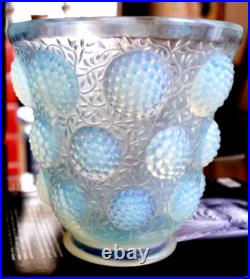 Deux Tres Beaux Vases Signe Verlys Les Cabochons Vers 1920 Blanc Et Marron Deux Tres Beaux Vases Signe Verlys Les Cabochons Vers 1920 Blanc Et Marron