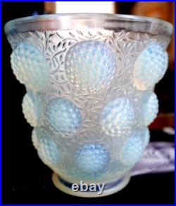 Deux Tres Beaux Vases Signe Verlys Les Cabochons Vers 1920 Blanc Et Marron Deux Tres Beaux Vases Signe Verlys Les Cabochons Vers 1920 Blanc Et Marron