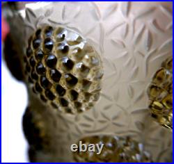 Deux Tres Beaux Vases Signe Verlys Les Cabochons Vers 1920 Blanc Et Marron Deux Tres Beaux Vases Signe Verlys Les Cabochons Vers 1920 Blanc Et Marron