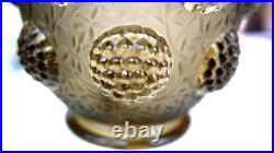 Deux Tres Beaux Vases Signe Verlys Les Cabochons Vers 1920 Blanc Et Marron Deux Tres Beaux Vases Signe Verlys Les Cabochons Vers 1920 Blanc Et Marron