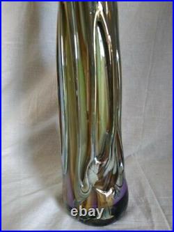 Didier Saba Grand Vase Soliflore Verre Souffle Verre Contemporain