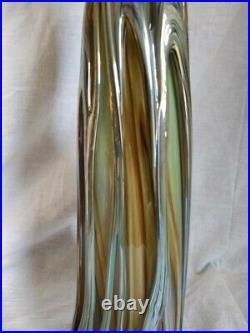 Didier Saba Grand Vase Soliflore Verre Souffle Verre Contemporain