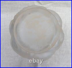 ESPAIVET VASE ART DÉCO EN VERRE SATINÉ 1920/1930 H 27 cm SIGNÉ ESPAIVET VASE ART DÉCO EN VERRE SATINÉ 1920/1930 H 27 cm SIGNÉ