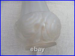 ESPAIVET VASE ART DÉCO EN VERRE SATINÉ 1920/1930 H 27 cm SIGNÉ ESPAIVET VASE ART DÉCO EN VERRE SATINÉ 1920/1930 H 27 cm SIGNÉ