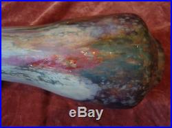 Exceptionnel Vase Daum 61 CM Pte De Verre Et Paillons D'or Art Nouveau