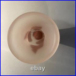 Élégant Vase En Pte De Verre Décor À La Rose Monogramme À Identifier Dlg Gallé