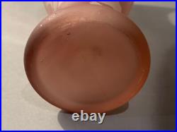 Élégant Vase En Pte De Verre Décor À La Rose Monogramme À Identifier Dlg Gallé