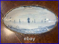 Emile GALLE, très jolie Coupelle à Encoche Voilier sur le Lac