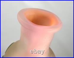 Emile Gallé Beau Vase aux Ombelles Pâte de Verre Gravé Art Nouveau Daum