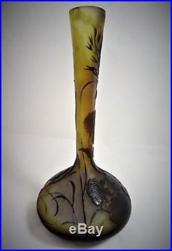 Emile Gallé Vase Art Nouveau 1900 Réf/A23/19