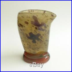 Emile Gallé Vase miniature Marqueterie de verre Japonisme vers 1900