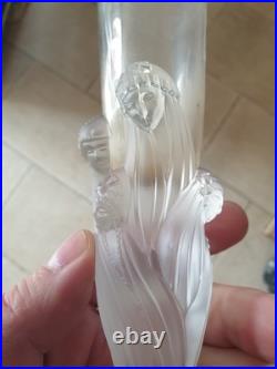 Erte Romain De Tirtoff (1892 1990) Soliflore Vase Cristal Dlg Lalique Cariatides Erte Romain De Tirtoff (1892 1990) Soliflore Vase Cristal Dlg Lalique Cariatides