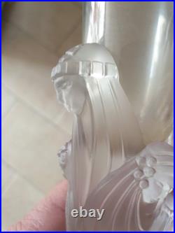 Erte Romain De Tirtoff (1892 1990) Soliflore Vase Cristal Dlg Lalique Cariatides Erte Romain De Tirtoff (1892 1990) Soliflore Vase Cristal Dlg Lalique Cariatides