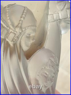 Erte Romain De Tirtoff (1892 1990) Soliflore Vase Cristal Dlg Lalique Cariatides Erte Romain De Tirtoff (1892 1990) Soliflore Vase Cristal Dlg Lalique Cariatides