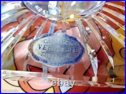 Exceptionel Vase Empire bleu Cristal véritable Taillé main 30cmx 20cm 4,4kg