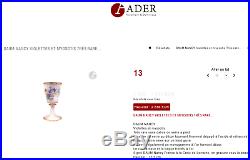 Exceptionnel verre de mariage Daum, trefles, era vase Galle, 1895, piece unique