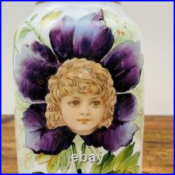 Exceptionnelle paire de vases en opaline, Art Nouveau, attribuée à Legras