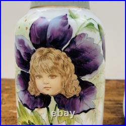 Exceptionnelle paire de vases en opaline, Art Nouveau, attribuée à Legras