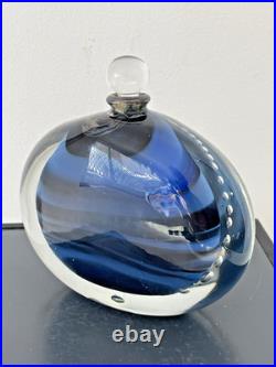 Flacon verre soufflé signé H. RASPAIL verrerie D'ALLEX
