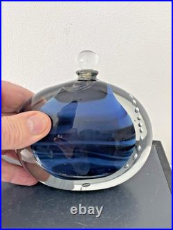 Flacon verre soufflé signé H. RASPAIL verrerie D'ALLEX