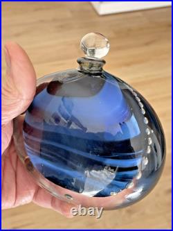Flacon verre soufflé signé H. RASPAIL verrerie D'ALLEX