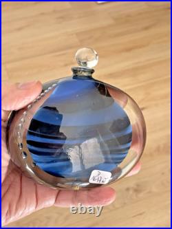 Flacon verre soufflé signé H. RASPAIL verrerie D'ALLEX