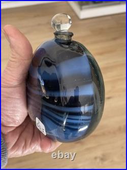 Flacon verre soufflé signé H. RASPAIL verrerie D'ALLEX