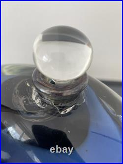 Flacon verre soufflé signé H. RASPAIL verrerie D'ALLEX