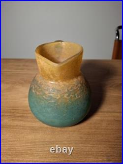 G De Feurre Pichet En PATE DE VERRE ORANGE ET VERT. No Lalique, No Daum