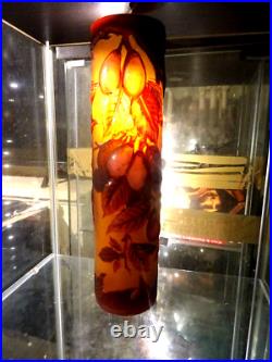 GRAND VASE MARQUE GALLE 35 cm X 8 cm GRAND VASE MARQUE GALLE 35 cm X 8 cm