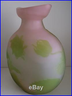 Gallé Impotante vase Galle Art Nouveau Jugendstil 1900 verre