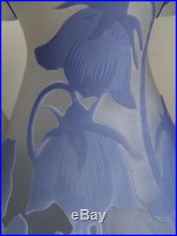 Gallé Vase verre Art Nouveau Jugendstil 1900 Galle