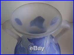 Gallé Vase verre Art Nouveau Jugendstil 1900 Galle