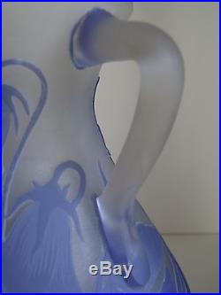 Gallé Vase verre Art Nouveau Jugendstil 1900 Galle