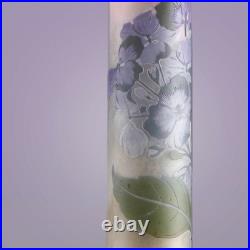 Gallé Vase Ancien Original 34 CM