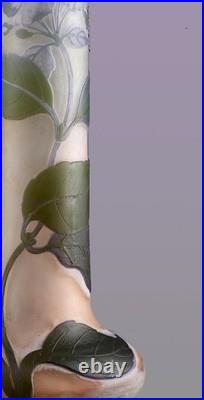 Gallé Vase Ancien Original 34 CM