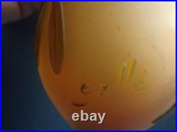 Galle Vase Branches D'olivier Annee 1900