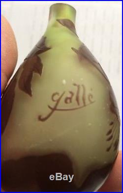 Galle émile richard muller devez legras Daum Lalique acide multicouche rare