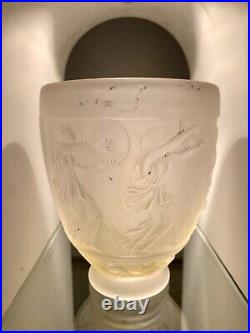 George de Feure, Vase en verre décor à l'antique. Début XXE