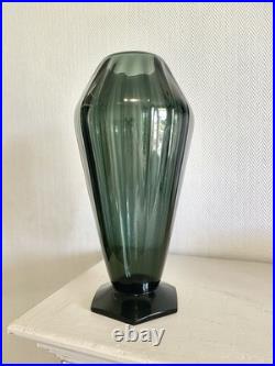 Grand Vase Art Déco Signé André Delatte Nancy