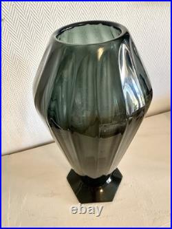 Grand Vase Art Déco Signé André Delatte Nancy