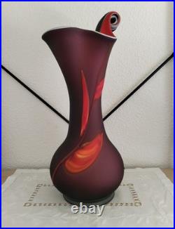 Grand Vase Art Glass 40cm Verre Souffle Satine Style Essie Zareh Darius Zarrin